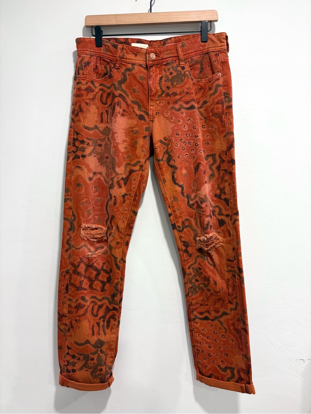 Pilcro Distressed Slim Boyfriend Jeans